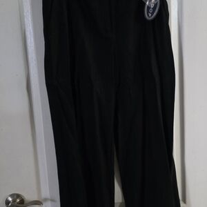 Scoop Black Women's Wide Leg Linen Pants